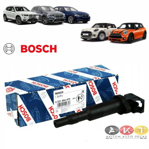 BOBINA IGNIÇÃO BMW 118 120130 320 325 330 X1 X5 X6 MINI COOPER PEUGEOT DS5 BOSCH